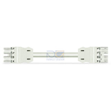 pre-assembled interconnecting cable, Eca, Socket/plug, white