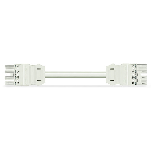 pre-assembled interconnecting cable, Eca, Socket/plug, white