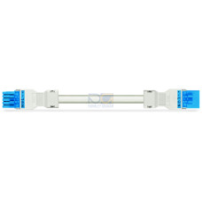 pre-assembled interconnecting cable, Eca, Socket/plug, blue