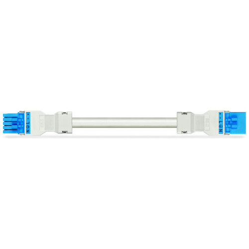 pre-assembled interconnecting cable, Eca, Socket/plug, blue