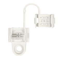 Strain relief without snap-in mounting feet for cable diameter 4.5 - 12 mm white