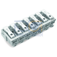 Lighting connector, push-button, external, without ground contact, white