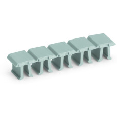 Jumper cover, for 1-conductor female plugs, for 5 poles, gray