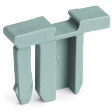 Pin cover, with marker slot for miniature WSB, gray