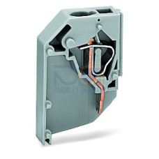 Transformer terminal block, 1-pole, CAGE CLAMP&reg; connection for conductors, gray