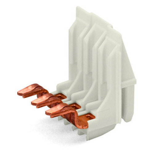 Connecting adapter, 2-pole, IDC for coil wire, natural