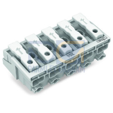 Lighting connector, push-button, external, without ground contact, white