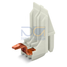 Connecting adapter, 2-pole, IDC for coil wire, natural