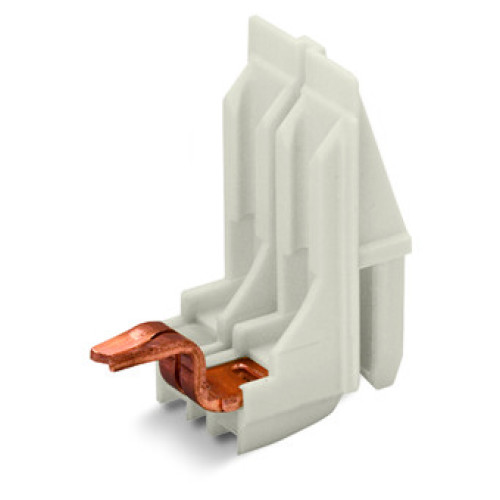 Connecting adapter, 2-pole, IDC for coil wire, natural