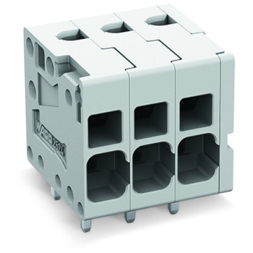 PCB terminal block, 4 mm&sup2;, Pin spacing 5 mm, gray