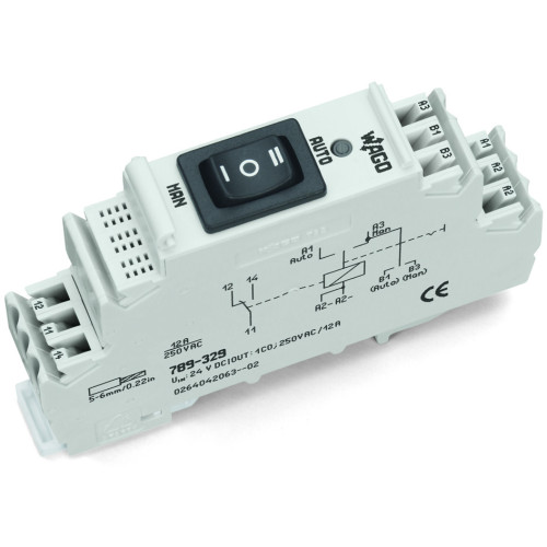 Relay module, Nominal input voltage: 24 VDC, 1 changeover contact