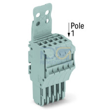 1-conductor female connector, Push-in CAGE CLAMP&reg;, 1.5 mm&sup2;, gray