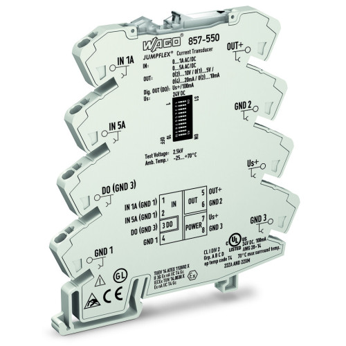 Current signal conditioner, Current input signal, Current and voltage output signal