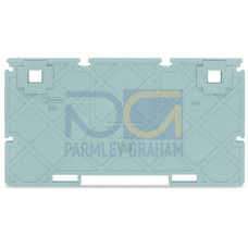 Separator plate, 2 mm thick, 102.3 mm wide, gray