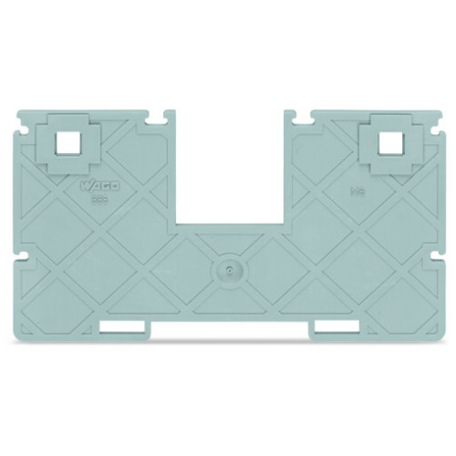 Seperator plate with jumper bar recess, 2 mm thick, 110.3 mm wide, gray