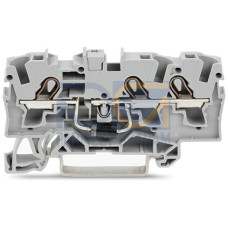 Component terminal block, 3-conductor, with diode 1N5408, gray