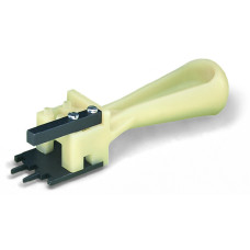 Operating tool, for terminal blocks with snap-in ground contact