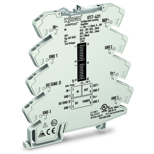 Isolation amplifier, Current and voltage input signal, Current and voltage output signal