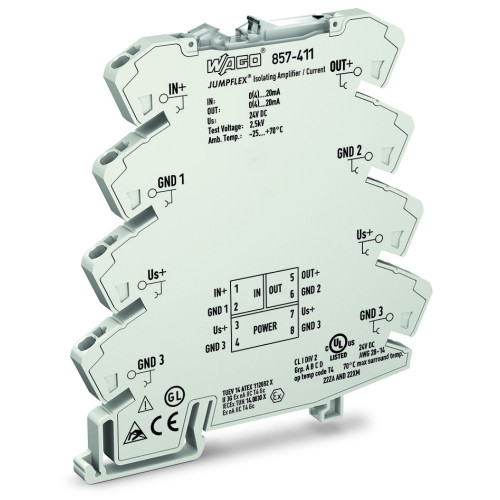Isolation amplifier, Current input signal, Current output signal