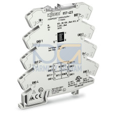 Isolation amplifier, Current and voltage input signal, 2 x current output signal, Supply voltage: 24