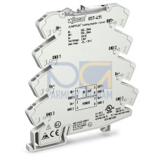Jumpflex Transducer, Isolation Amplifier; Current input signal; Current output signal; Supply voltage: 24 VDC; 6 mm module width