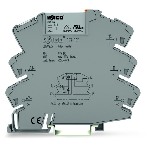 Relay module, Nominal input voltage: 48 VDC, 1 changeover contact