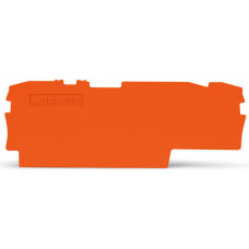 End and intermediate plate, 1 mm thick, orange