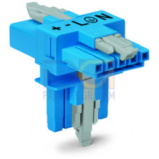T-distribution connector, 5-pole, Cod. I, blue