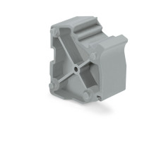 Spacer module, modular, e.g., for bridging commoned terminal blocks, gray