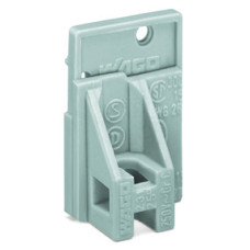 End plate, snap-fit type, 1.5 mm thick, gray