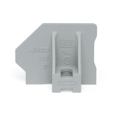 End Plate, With Flange Gray