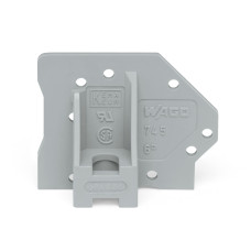 End Plate, With Flange Gray