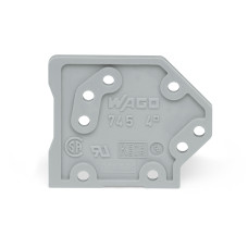 End Plate, 1.5 mm Thick Snap-Fit Type Gray