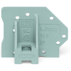 End plate, with flange, gray