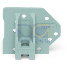 End plate, with flange, gray