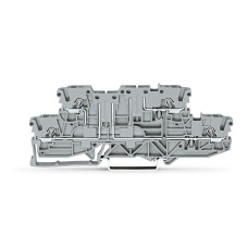 Double-deck, double-disconnect terminal block; L/L; for DIN-rail 35 x 15 and 35 x 7.5; 2.5 mm; Push-in CAGE CLAMP