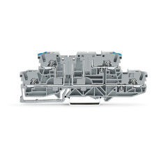 Double-deck carrier terminal block, L/N, for DIN-rail 35 x 15 and 35 x 7.5, 2.5 mm, Push-in CAGE CLA