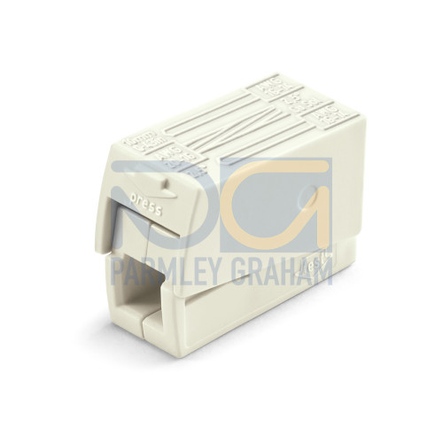 2-Conductor Lighting Connector, Standard Version Continuous Service Temperature 105°C White