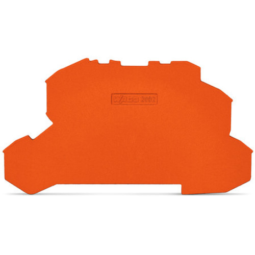 End and intermediate plate, 1 mm thick, orange