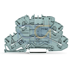 Double-deck carrier terminal block, L/L, upper-deck base, gray