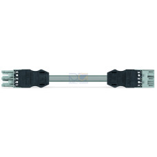 pre-assembled interconnecting cable, Eca, Socket/plug, gray