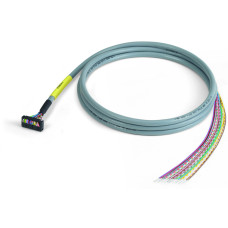 Connection cable, 20-pole, Pluggable connector per DIN 41651, open-ended, Length: 4 m, Conductor cro