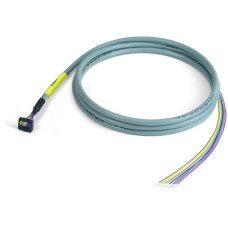 Connection cable, 10-pole, Pluggable connector per DIN 41651
