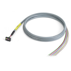 Connection cable, 14-pole, Pluggable connector per DIN 41651, open-ended, Length: 2 m, Conductor cro