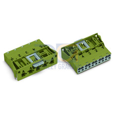 Snap-in plug, 5-pole, Cod. B, light green