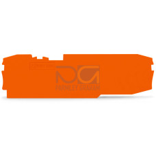 End and intermediate plate, 1 mm thick, orange