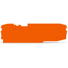 End and intermediate plate, 1 mm thick, orange