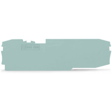 End and intermediate plate, 1 mm thick, gray