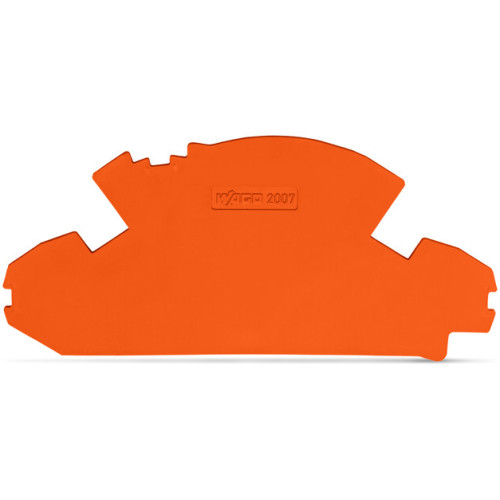 End plate, 1.5 mm thick, without lock-out seal option, orange