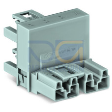 h-distribution connector, 4-pole, Cod. B, gray